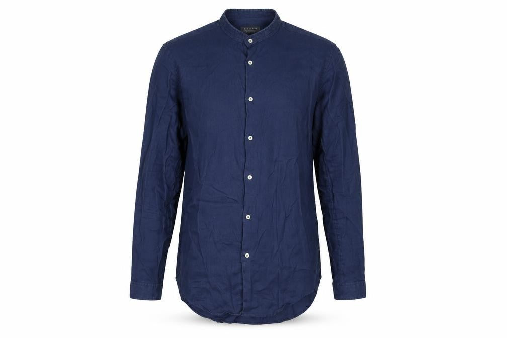 Zara Men Blue Slim Fit Button-Up Shirt