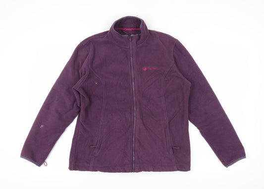 Peter Storm Women's Purple Fleece Jacket Size 14