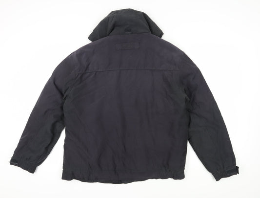 Maine New England Black Parka Jacket for Men, Size L