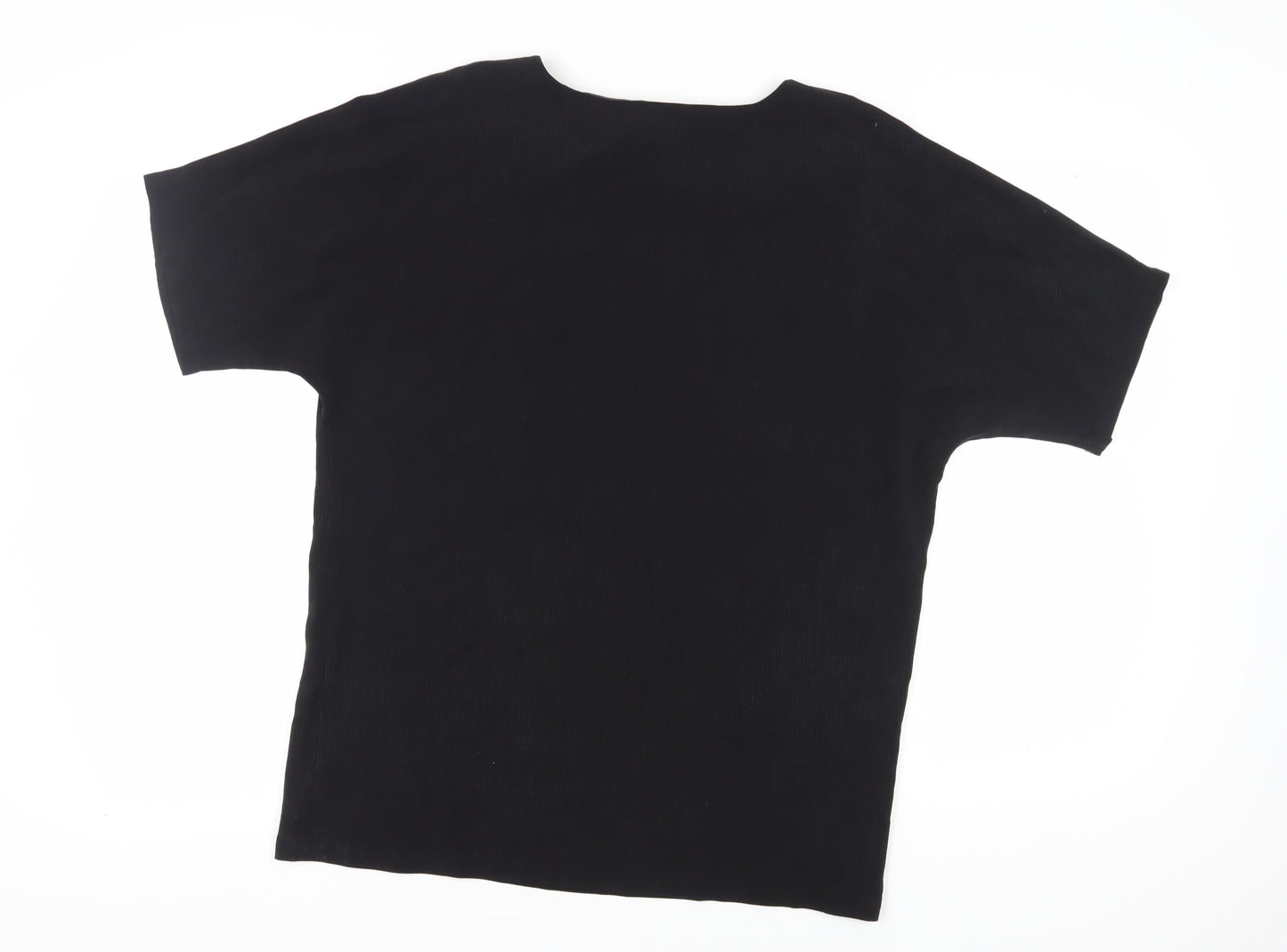 Wall London Black Women’s Basic Boat Neck Top S