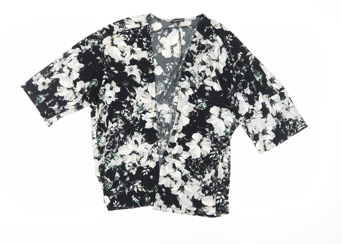 Warehouse Women's Multicoloured Floral Kimono Blouse M