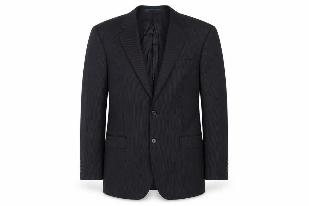 Mens 42 Chest Regular Aquascutum Blue Two-Button Blazer
