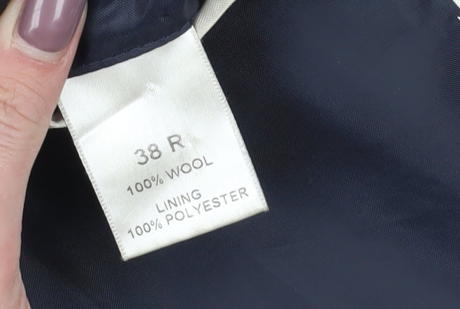 Moss Black Suit Jacket Men’s Size 38R Single-Breasted