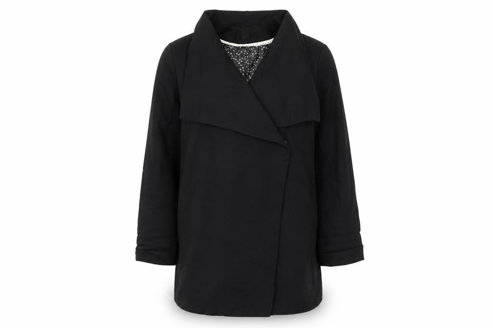 H&M Women's Black Mid-Length Coat Size 6
