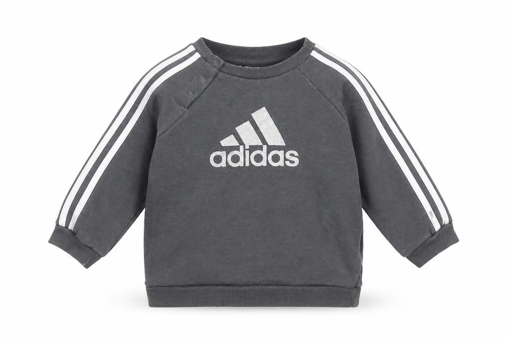 Adidas Unisex Baby Grey Long Sleeve T-Shirt 12-18 Months