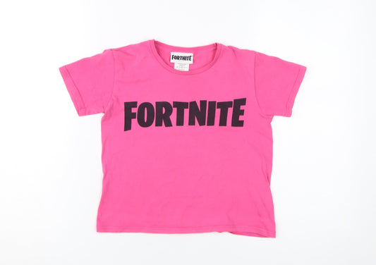Fortnite Girls Pink T-Shirt 7-8 Years
