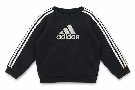 Adidas Boys Black Sweatshirt Size 3-4 Years, Logo Design