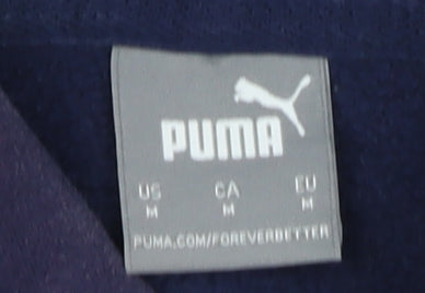 Puma Men's Purple Hoodie M Pullover Fleece Logo