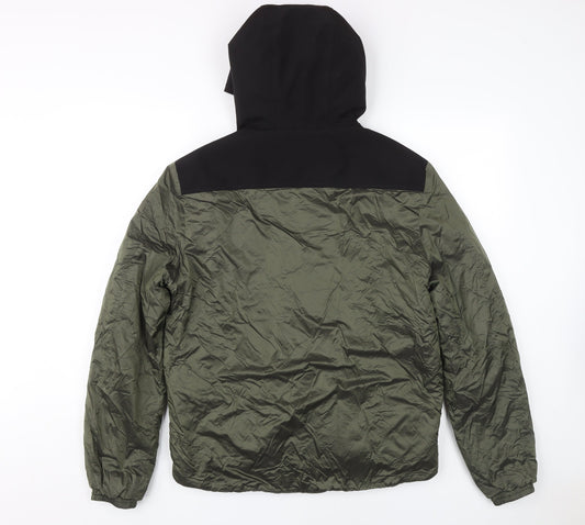 Invicta Men's S Green Hooded Puffer Jacket