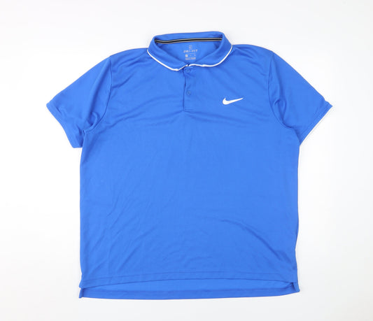 Nike Men's Blue Polo Shirt XL Athletic Fit