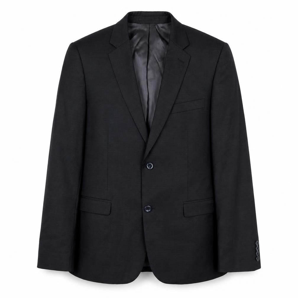 Mens 40 Chest Regular DKNY Black Two-Button Blazer