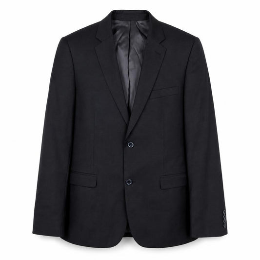 Mens 40 Chest Regular DKNY Black Two-Button Blazer