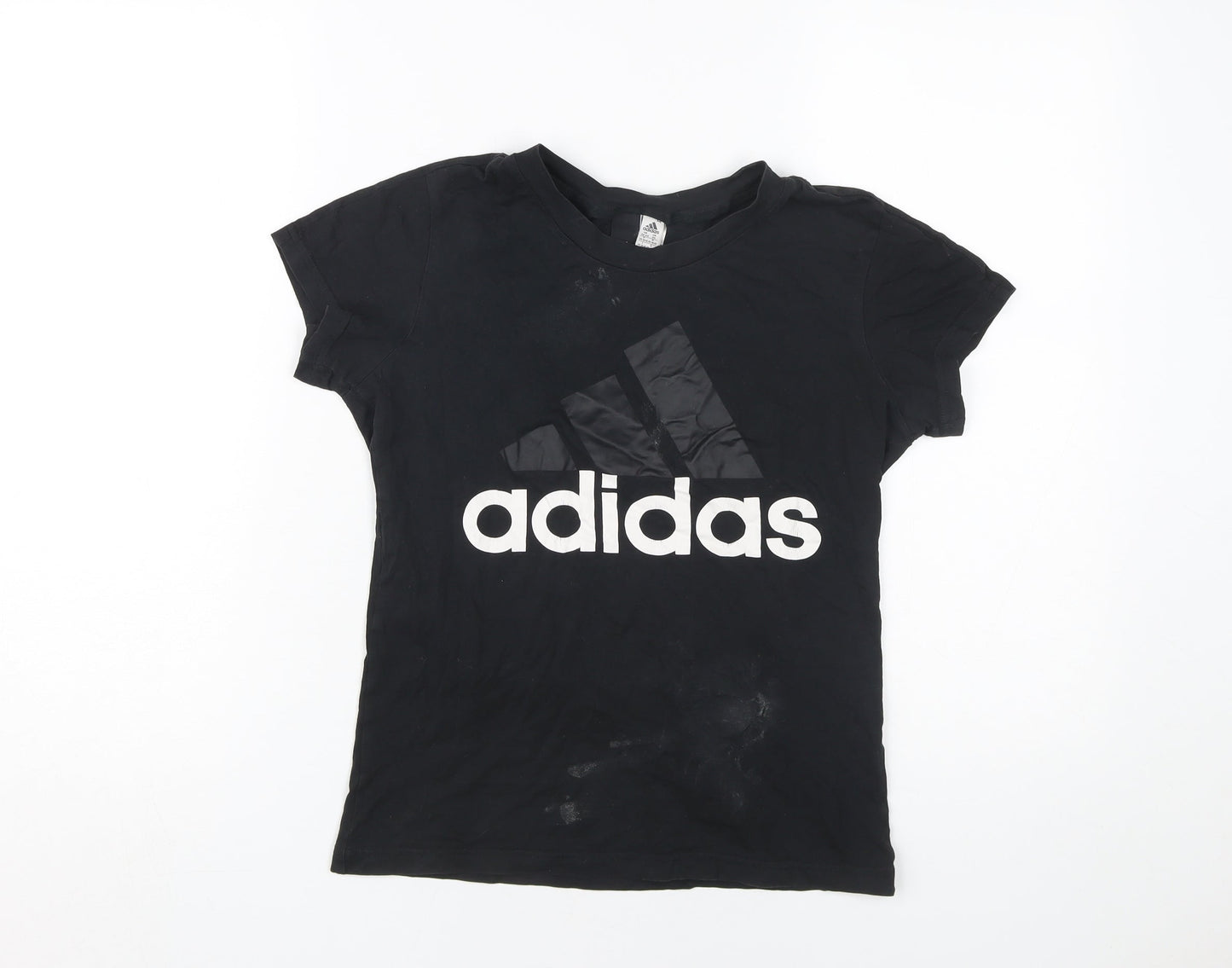 Adidas Women's Black XS T-Shirt, Casual Sporty Style