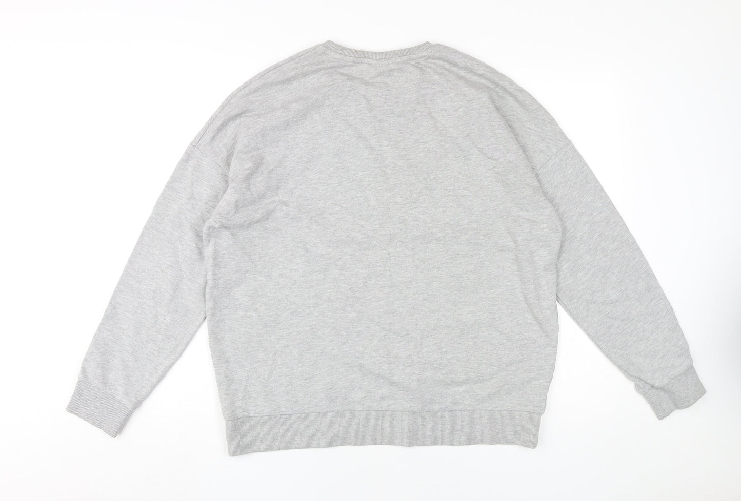 AC/DC Women's Grey Sequin Logo Sweatshirt, Size 14