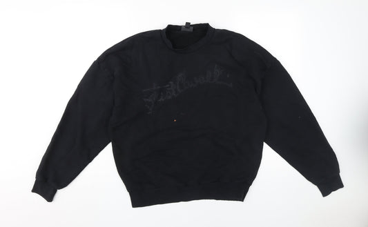 Just Cavalli Men's Black Pullover Sweatshirt M