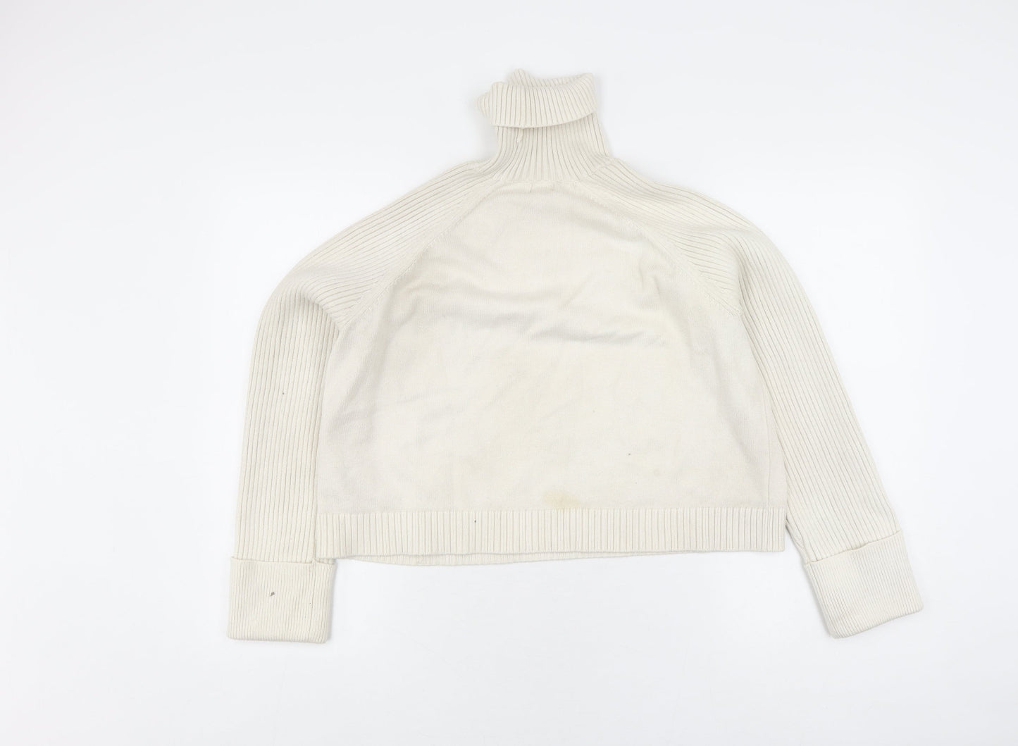 River Island Women's Ivory Roll Neck Jumper Size 12