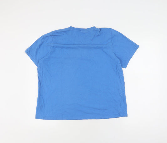 Donnay Men's Blue Crew Neck T-Shirt Size L