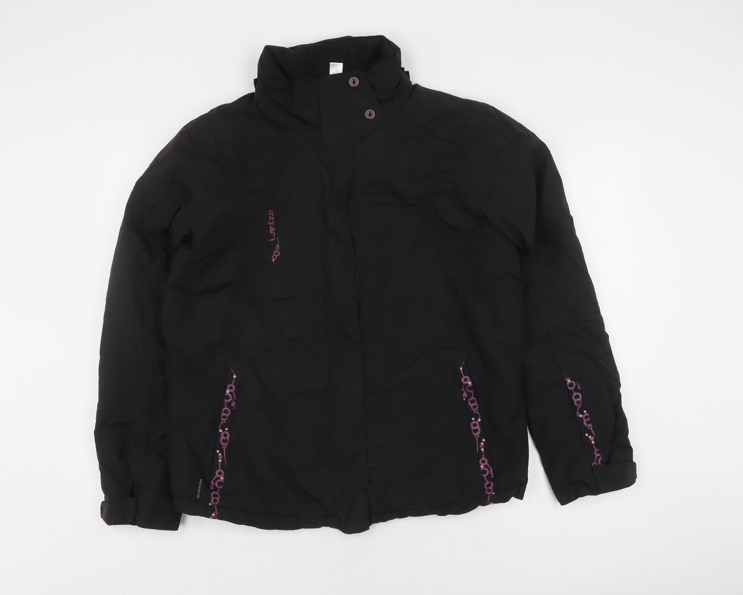 Wedze Women's Black Ski Jacket Size 16 Winter Sports