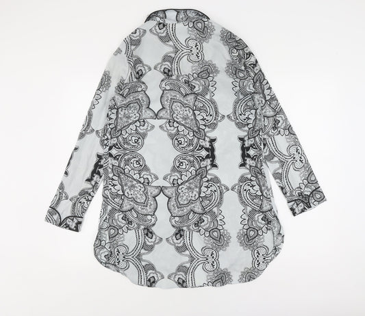 River Island Women's Black & White Geometric XS Nightshirt