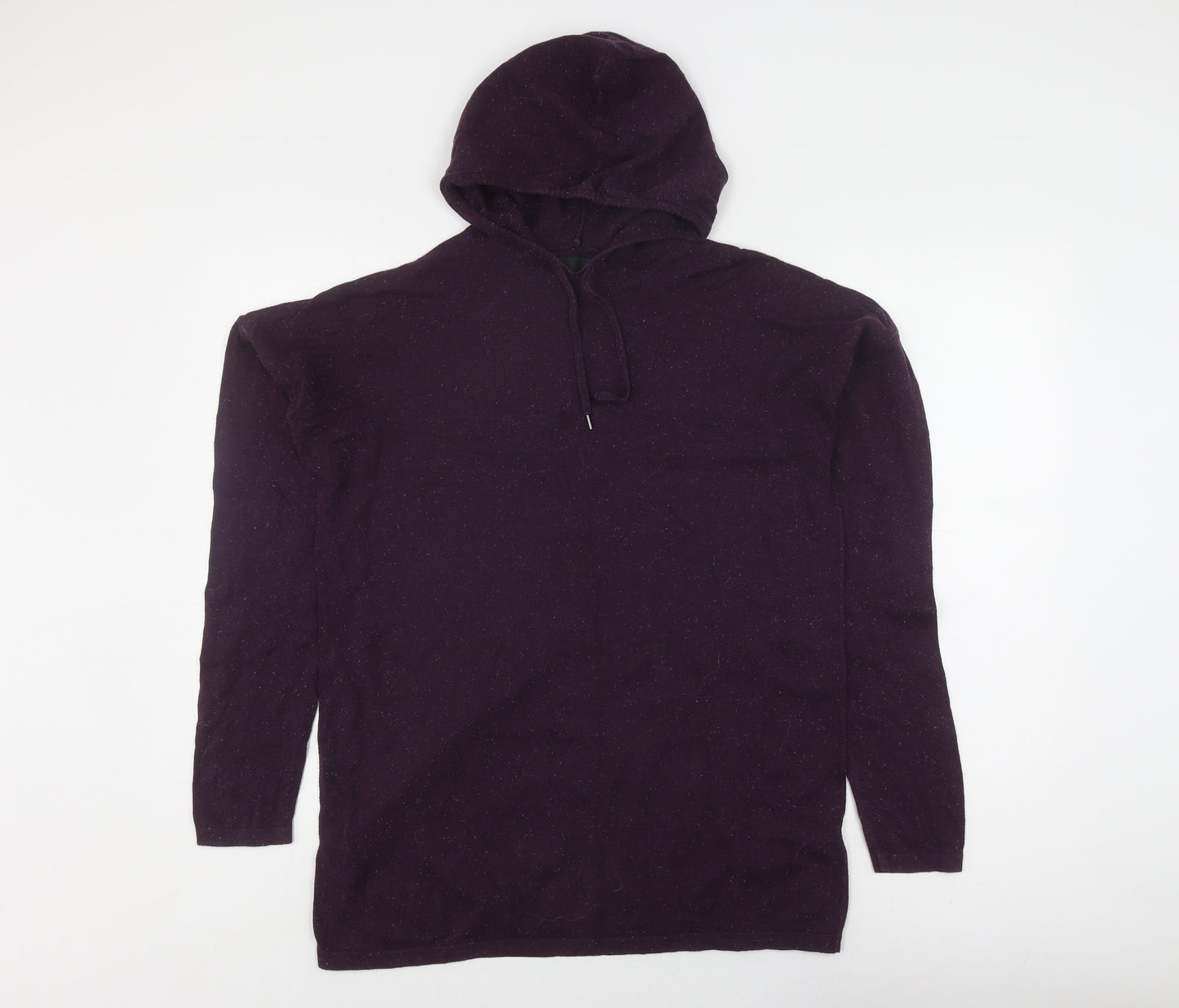 ASOS Women's Purple M Hoodie with Drawstring, Cotton