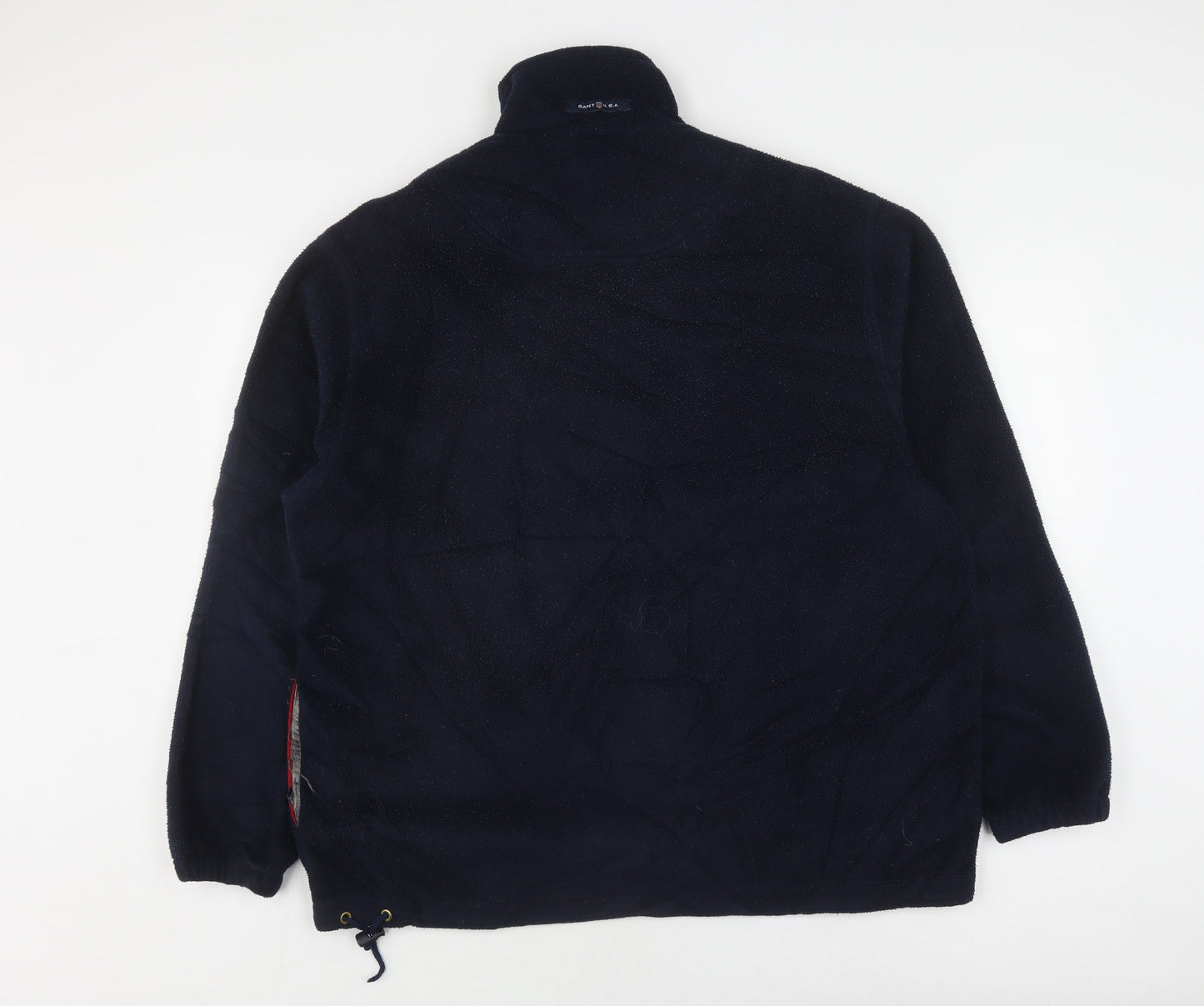 Gant Men's Navy Blue Fleece Pullover Sweatshirt L