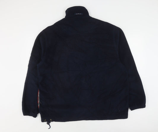 Gant Men's Navy Blue Fleece Pullover Sweatshirt L