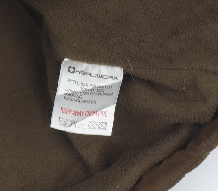 Headworx Brown Men's Waistcoat - S, Casual, Lined