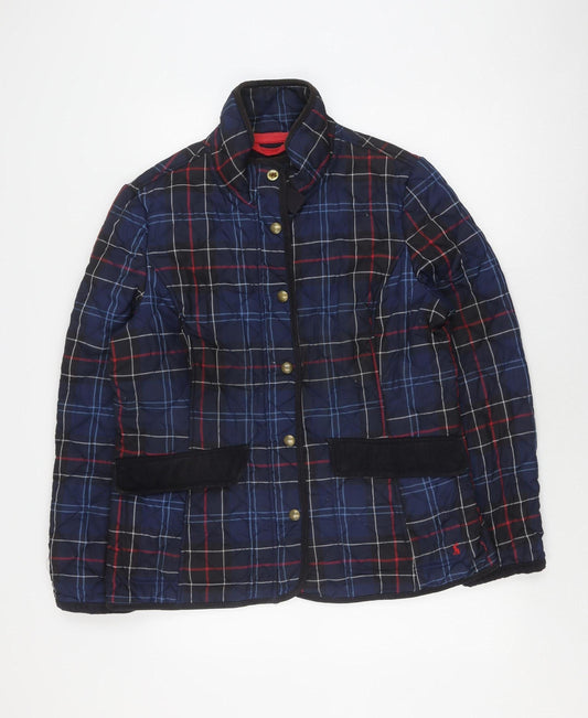 Joules Women's Blue Quilted Jacket Size 12