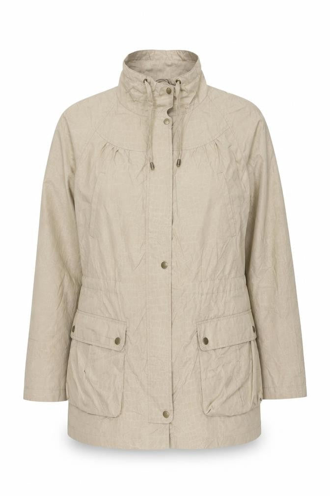 Womens UK Size  Regular Lakeland Beige Polyester Blend Jacket
