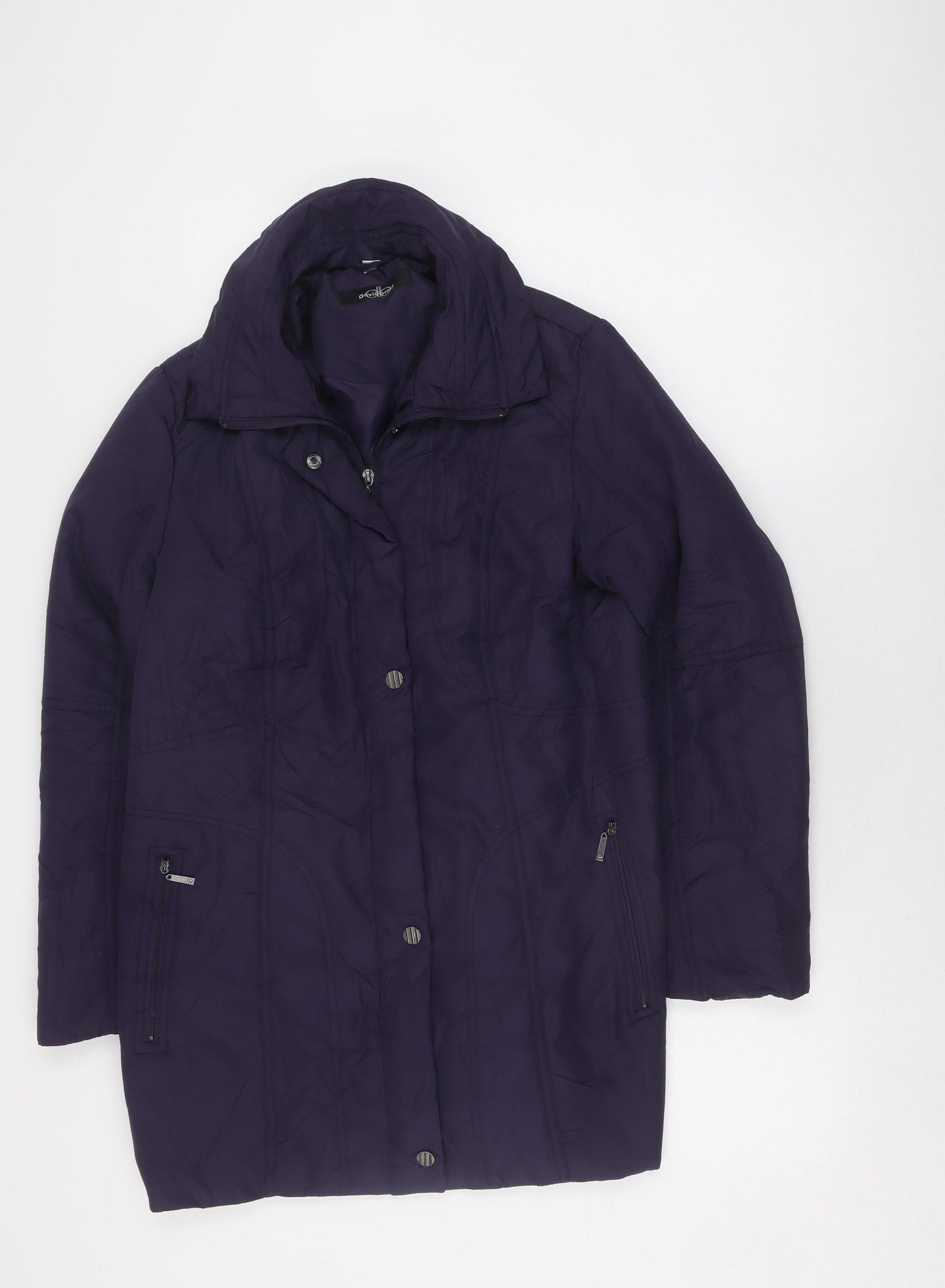 David Barry Women's Purple Basic Jacket Size 12