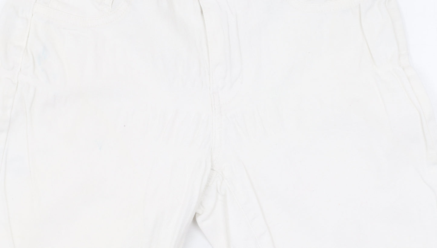 Jacqueline de Yong Women's M White Straight Jeans