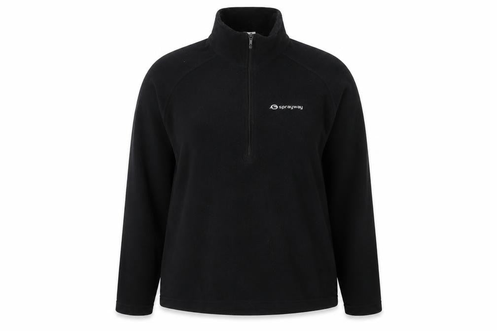 Unisex Adults UK M Regular Sprayway Black Pullover Sweatshirt