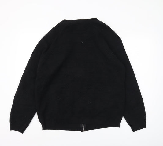 Frederik Anderson Copenhagen Men's Black Full Zip Jumper, L