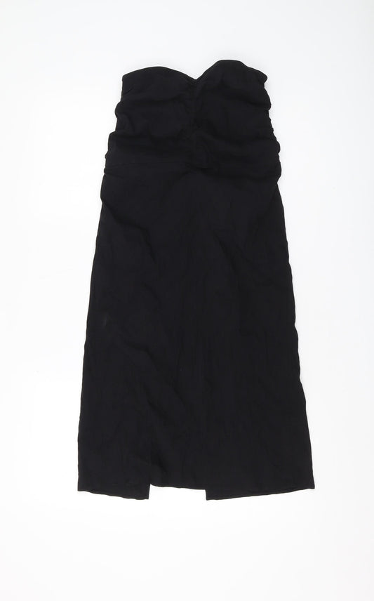 Zara Women's Black XS Midi Pencil Skirt