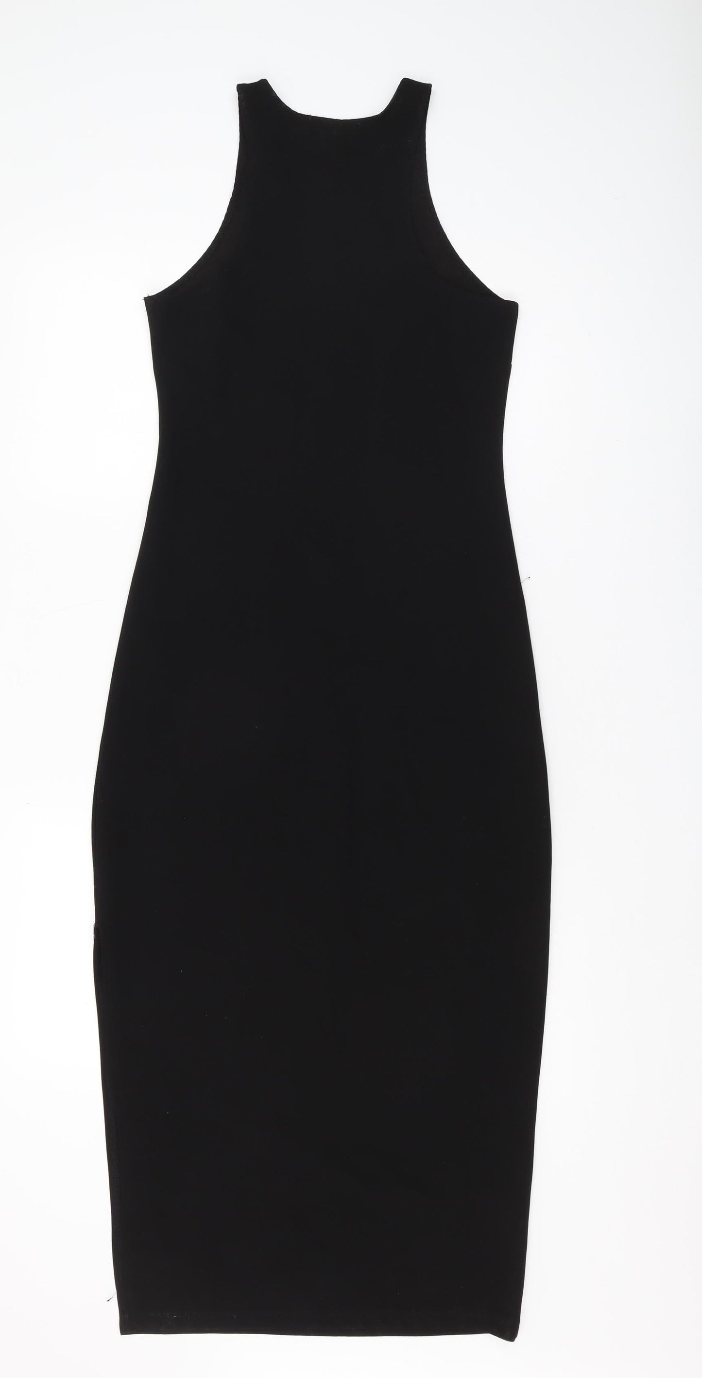 MNG Women's Black Bodycon Midi Dress, Size S