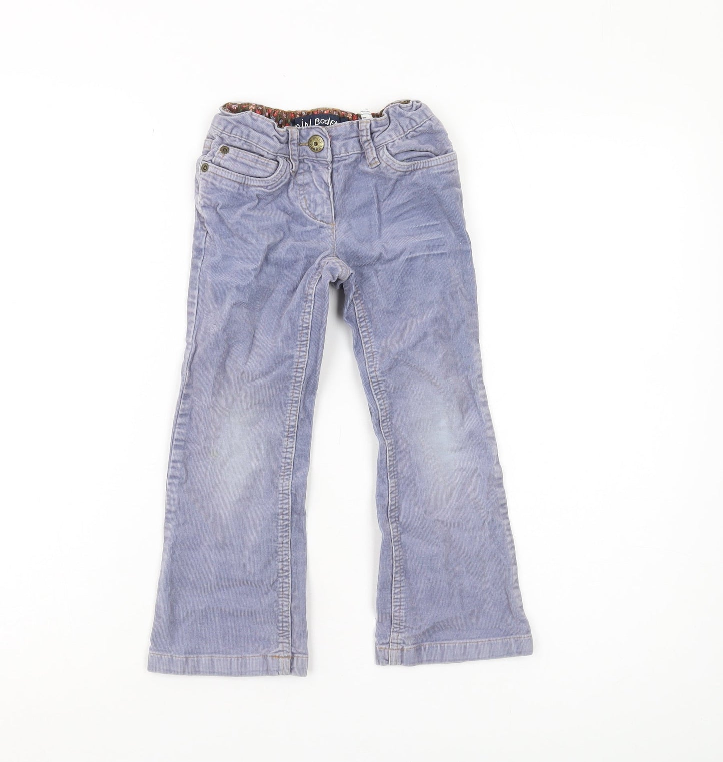 Mini Boden Girls Blue Trousers 5 Years Elastic Waist