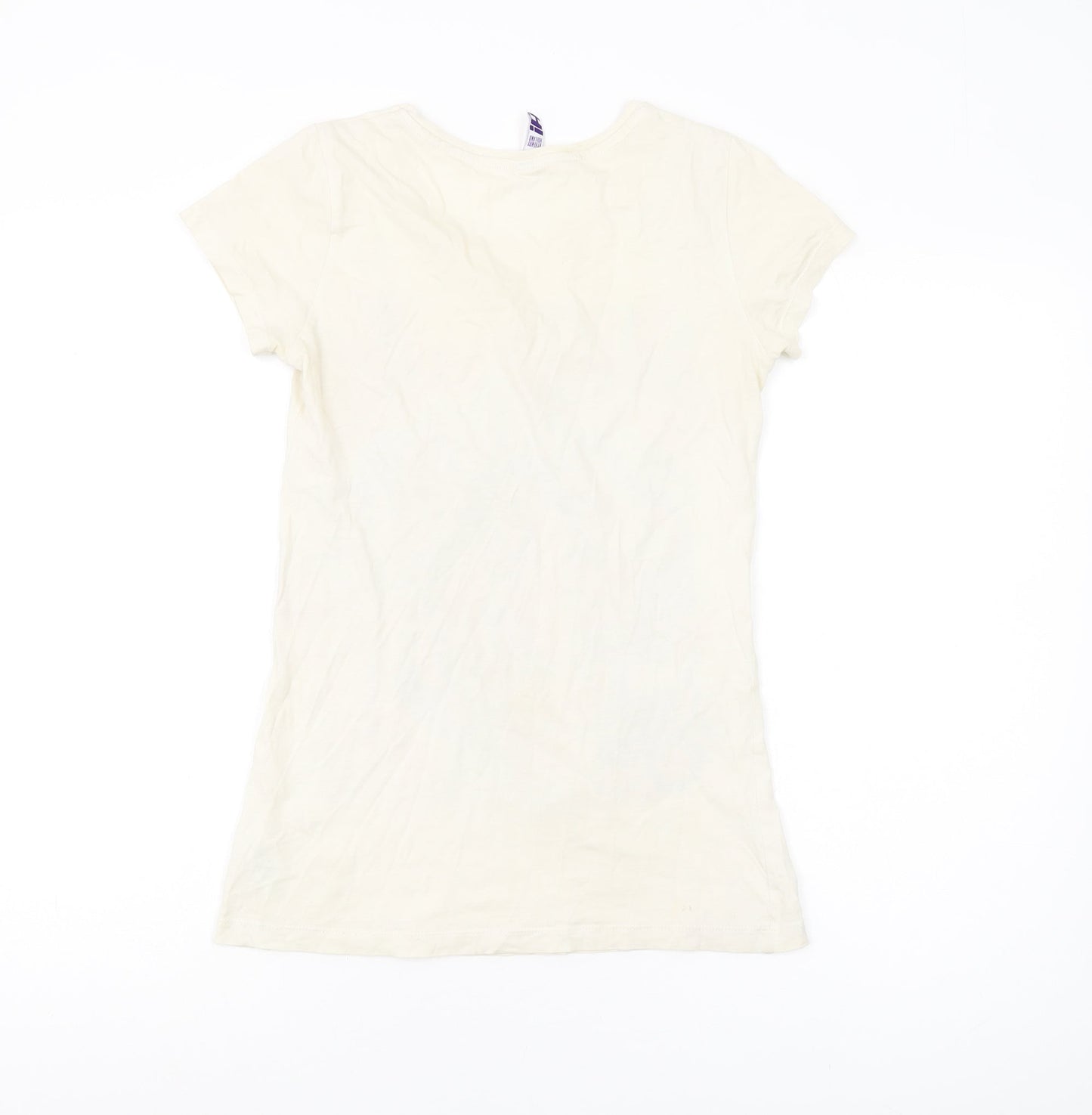 By Henry Holland Women's Beige Art T-Shirt Size 6 Casual