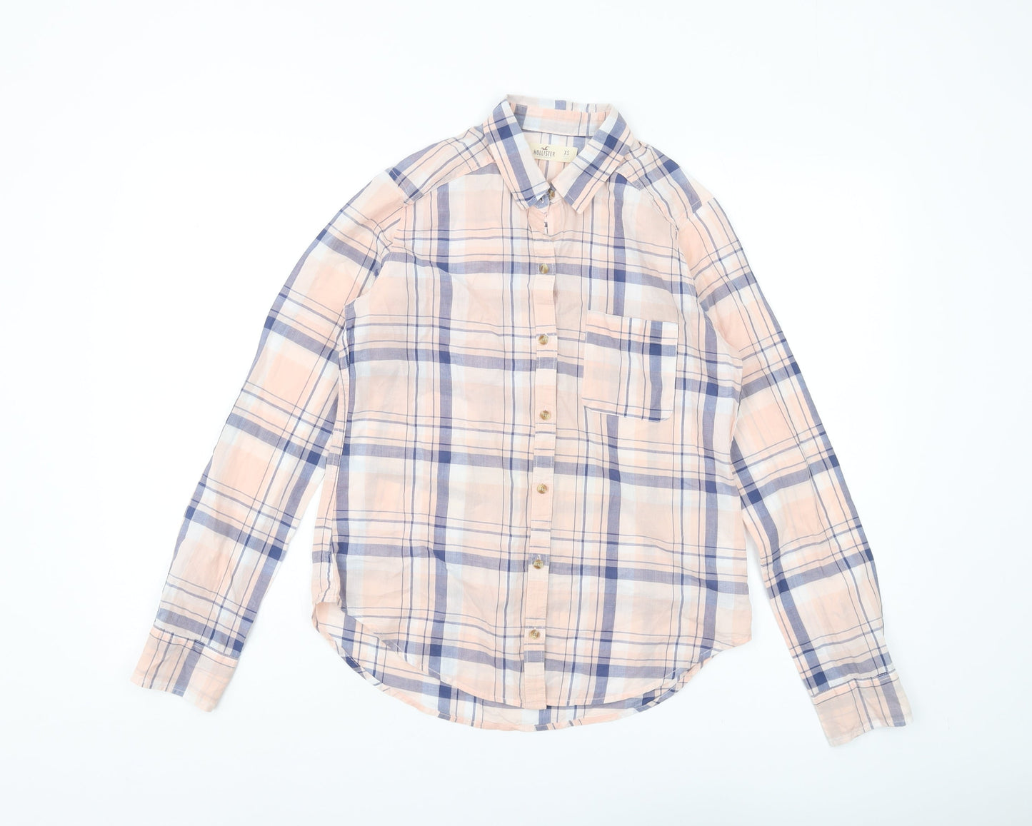 Hollister Women's Multicoloured Plaid Button-Up Shirt XS