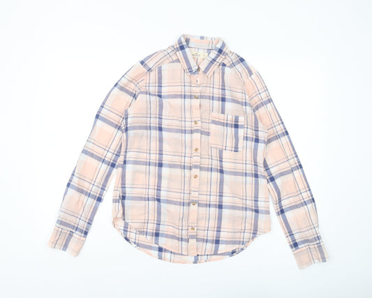 Hollister Women's Multicoloured Plaid Button-Up Shirt XS