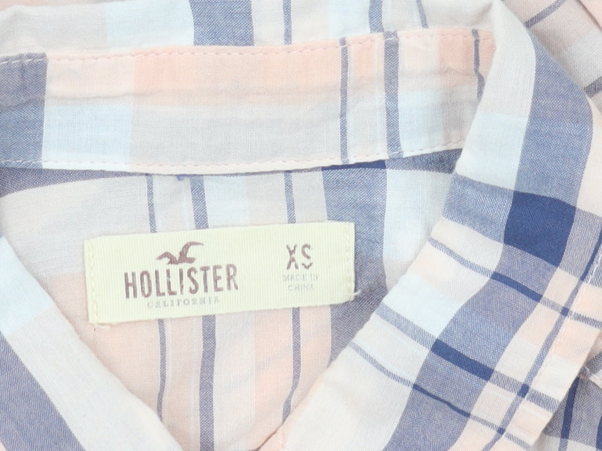 Hollister Women's Multicoloured Plaid Button-Up Shirt XS