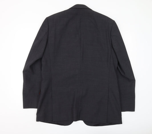 Pierre Cardin Men's Black Blazer, 40 in, Regular Fit