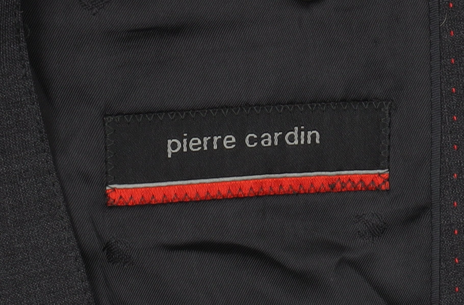 Pierre Cardin Men's Black Blazer, 40 in, Regular Fit