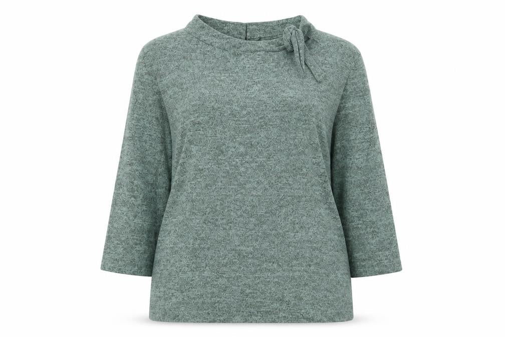 Front view of Honor Millburn Women's Green jumper, size 18