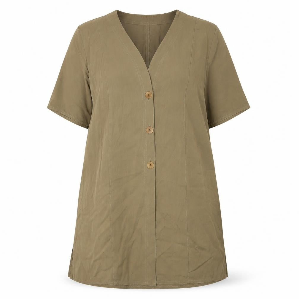 Womens UK Size 12 Windsmoor Brown Viscose Blend Button-Up