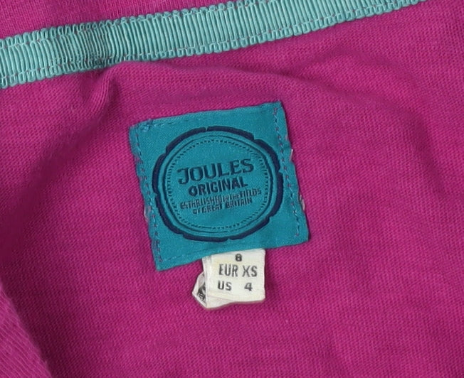 Joules Women's Pink Shirt Dress Size 8