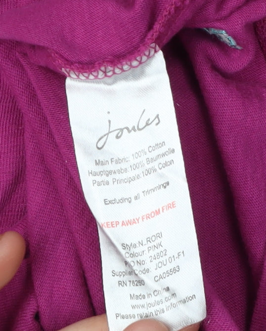 Joules Women's Pink Shirt Dress Size 8