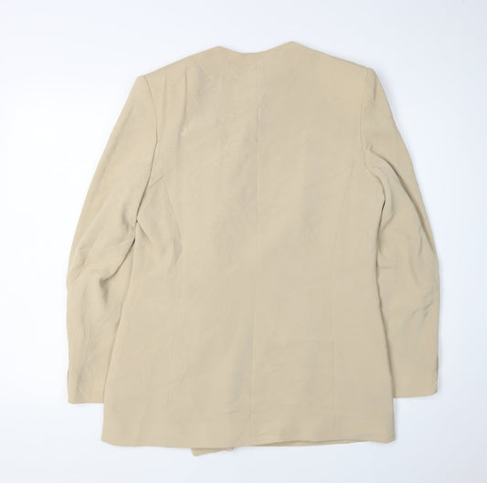 Alexon Women's Beige Double-Breasted Blazer, Size 12