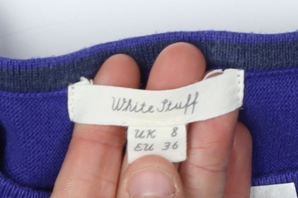 White Stuff Women's Blue Pullover Size 8