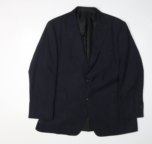 Dehavilland Men's Blue Blazer 46 Regular Fit