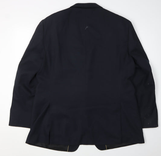 Dehavilland Men's Blue Blazer 46 Regular Fit
